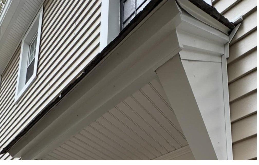 After: entry overhang restoration