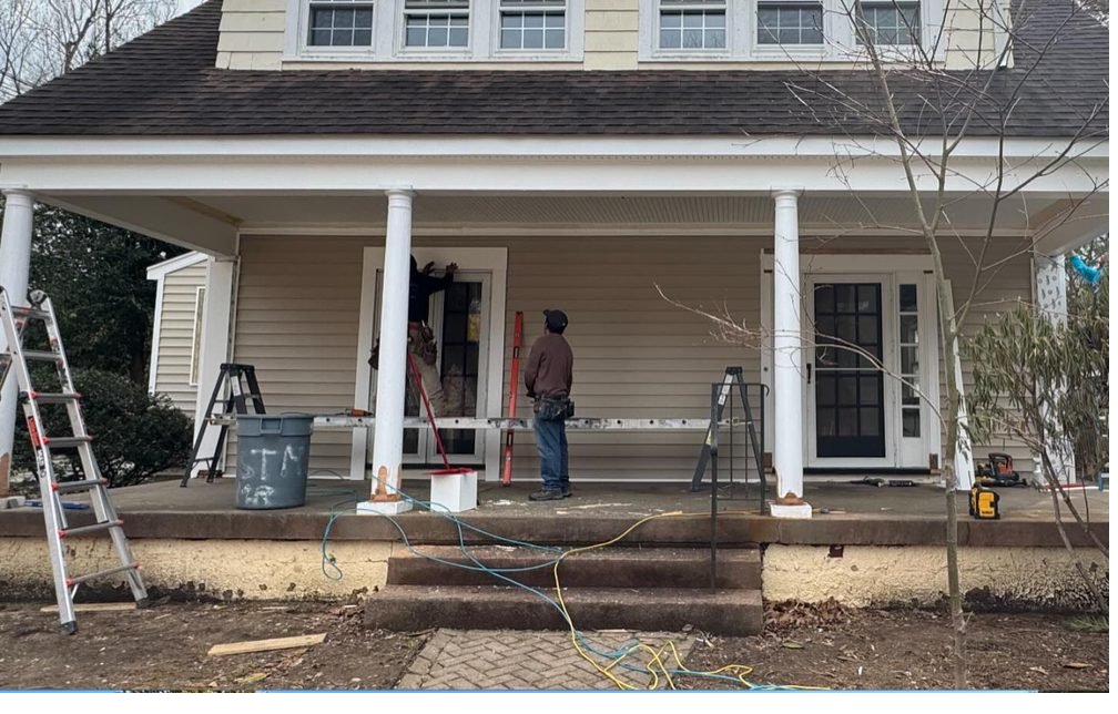Before: full roof and gutter replacement